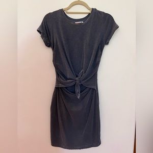 Sundry Short Sleeve Slit Dress